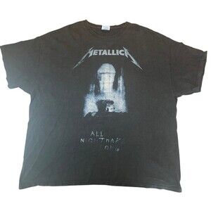 Metallica All Nightmare Long T Shirt Black 3XL Hanes Heavyweight
